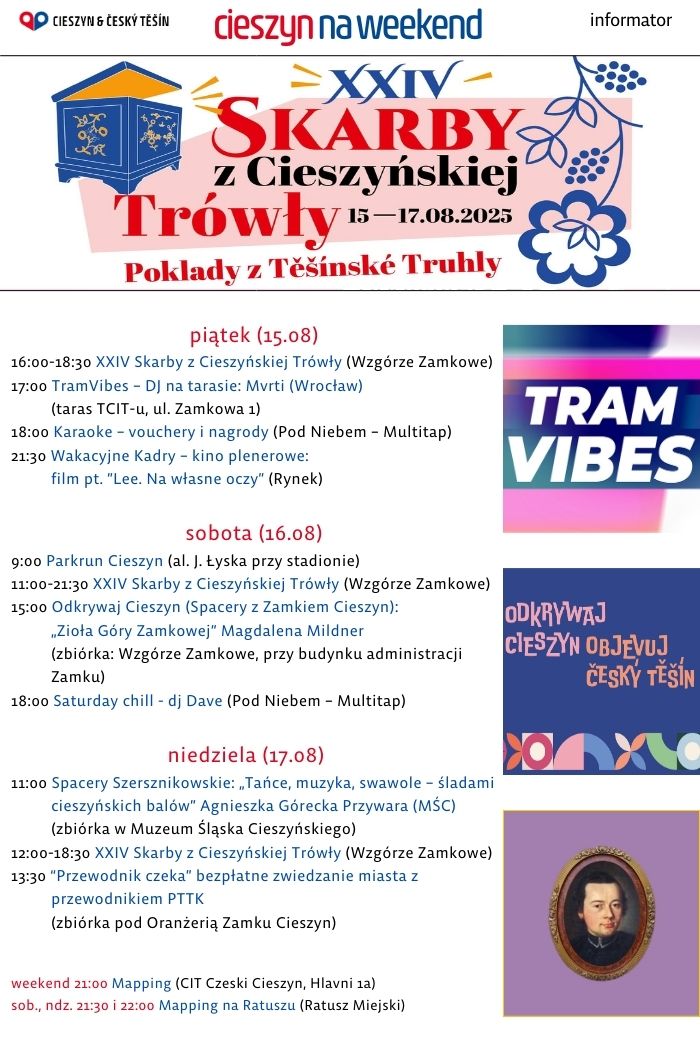 rozpiska weekendowa (mat. UM Cieszyn)